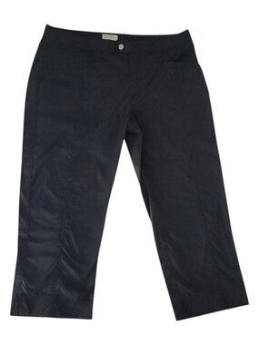 ROYAL ROBBINS Black Stretch Nylon Capri Pants size 12